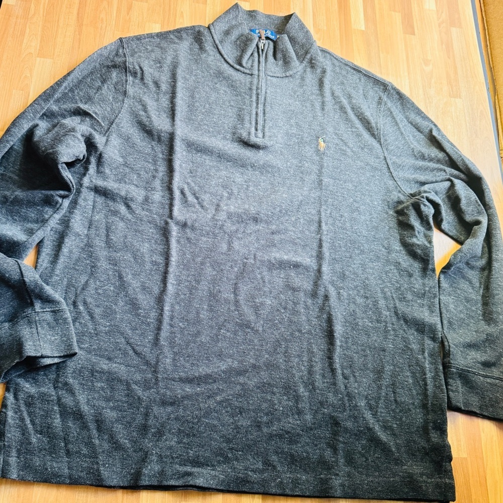 Ralph Lauren gray quarter zip size XL
